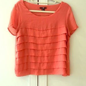 H&M layered short sleeve top